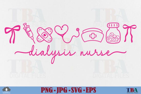 Dialysis Nurse Life Nursing Coquette Bow