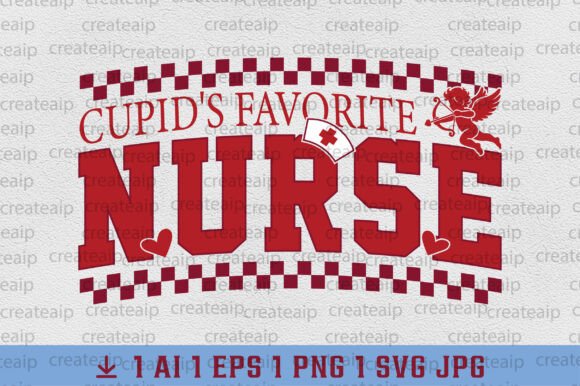 Favorite Cupid’s Nurse Valentine PNG