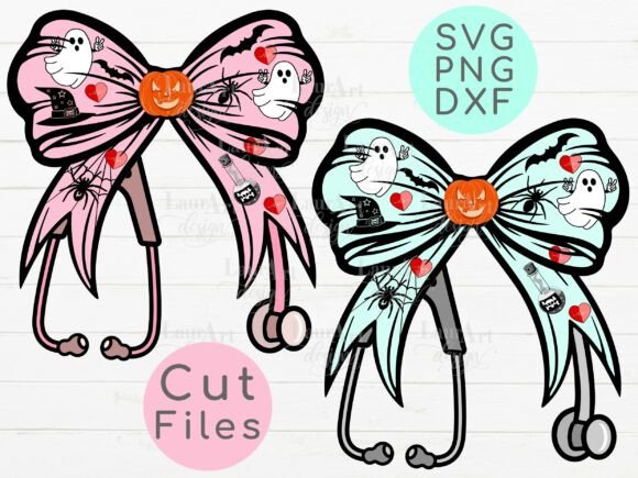 Halloween Nurse Bow Nurse Stethoscope
