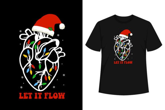 Let It Flow Anatomy Heart Nurse T-Shir