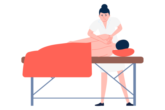 Massage Color Icon. Professional Medical