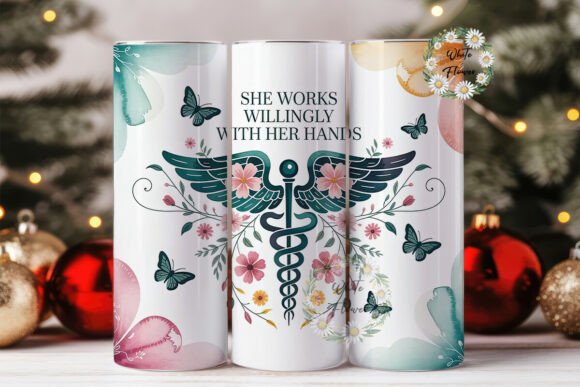 Medical Caduceus 20oz Tumbler Wrap