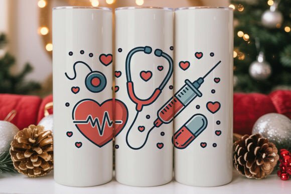 Medical Hearts 20oz Tumbler Wrap