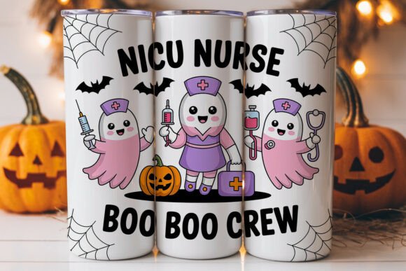 NICU Nurse Halloween Tumbler Wrap