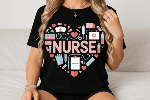 Nurse Appreciation Heart Illustration