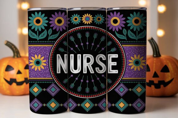 Nurse Beaded Mandala 20oz Tumbler