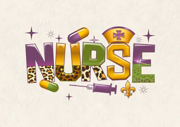 Nurse Mardi Gras T-shirt