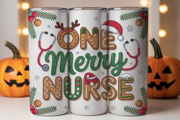 One Merry Nurse 20oz Tumbler Wrap