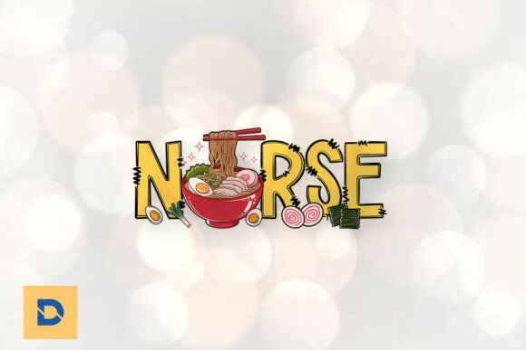 Ramen Nurse Noodle Lover Funny PNG
