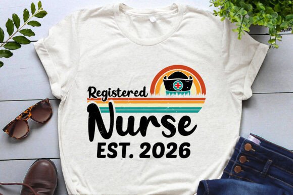 Registered Nurse Est 2026 T-Shirt Design