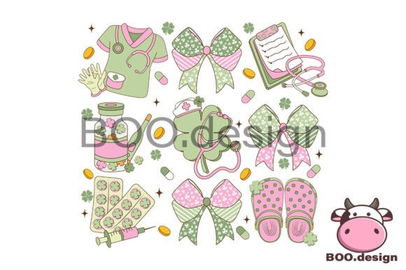 St.Patricks Day Nurse Coquette Png